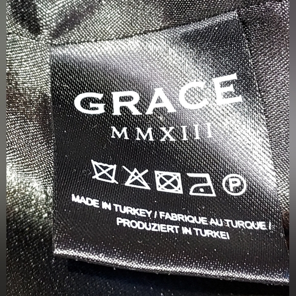 Grace MMXIII Black Halter Faux Leather Neck Tie Dress NWT - Picture 8 of 10